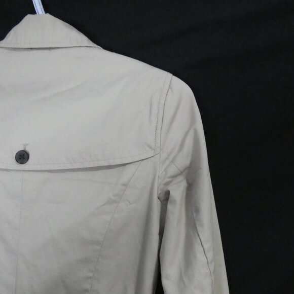 BANANA REPUBLIC | xs - extra small petite | Classic Beige Trench Coat with Belt - Picture 11 of 14